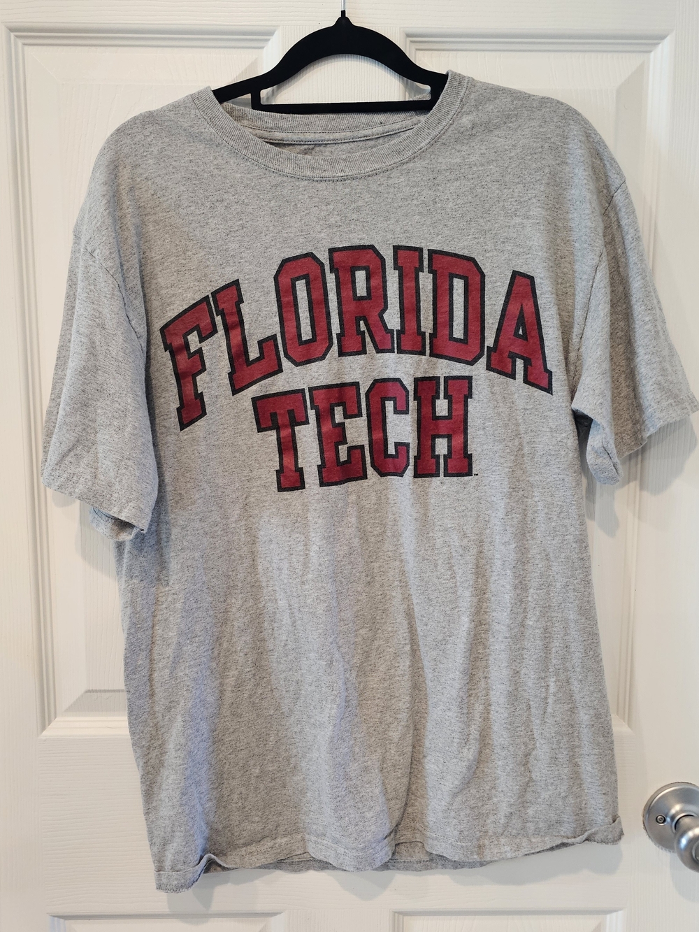 Champion Gray T-Shirt with Red Florida Tech Graphic Size Medium